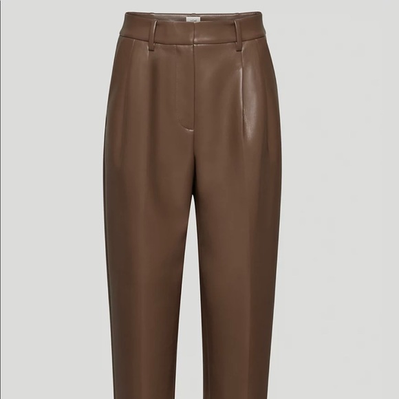 Aritzia Pants & Jumpsuits Aritzia Wilfred Carrot Vegan Leather Pants Poshmark